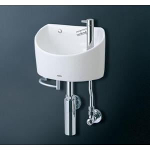 送料無料　かわいい丸形手洗器　TOTO　LSH90BAPT　タオルバー付｜suisuimart