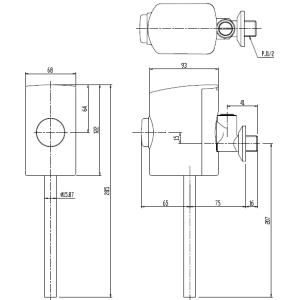 LIXIL・INAX 小便器用フラッシュバルブ...の詳細画像2