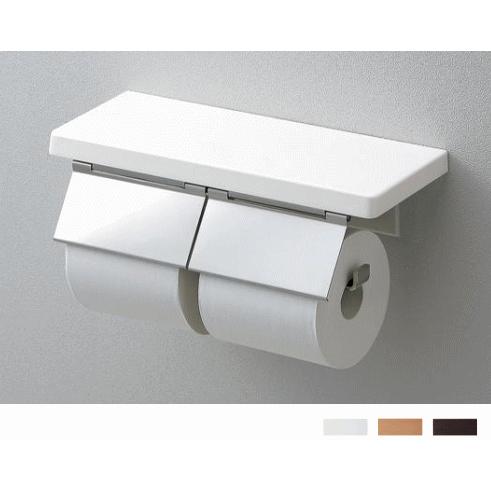 送料無料　スタイリッシュな棚付二連紙巻器　棚カラー3色　TOTO　YH402FW