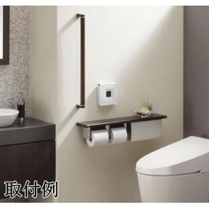 住宅設備 Diy 工具 手すり Yhb62bs スイスイマート おトイレを高級感ある空間に Toto 手すり 棚付収納2連紙巻器 Yhb62bs カラー3色
