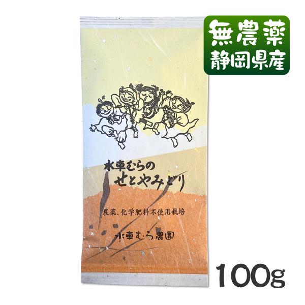 国産無農薬茶 せとやみどり 100g 無添加 静岡産 通販 よりどり３袋ごとお買い上げでメール便送料...