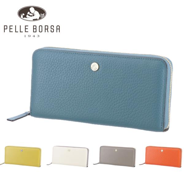 最大P+16% ペレボルサ PELLE BORSA ラウンドファスナー長財布 Mano Goods ...