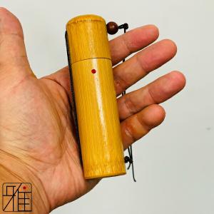 弓道 ふで粉 ふで粉入れ 天然竹製円柱粉入れ ...の詳細画像1