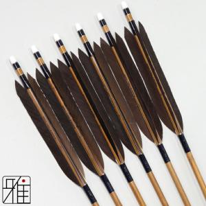 弓道 ミズノ カーボン矢 黒手羽 WENEW 76BC|6本組|矧糸:青系|翠山弓具店 suizan|769301