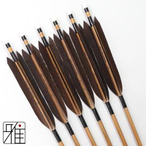 弓道 ミズノ カーボン矢 黒手羽 WENEW 76BC|6本組|矧糸:黒系|翠山弓具店 suizan|769307