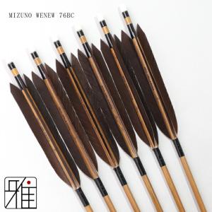 弓道 ミズノ カーボン矢 黒手羽 WENEW ...の詳細画像1