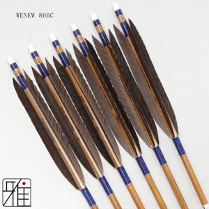 弓道 ミズノ カーボン矢 黒手羽 WENEW ...の詳細画像1