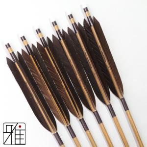 弓道 ミズノ カーボン矢 黒手羽 WENEW 80BC|6本組|矧糸:紫系|翠山弓具店 suizan|809403