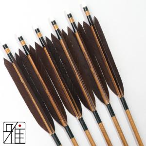 弓道 ミズノ カーボン矢 黒手羽 WENEW 80BC|6本組|矧糸:緑系|翠山弓具店 suizan|809404
