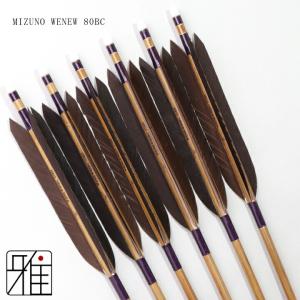 弓道 ミズノ カーボン矢 黒手羽 WENEW ...の詳細画像1