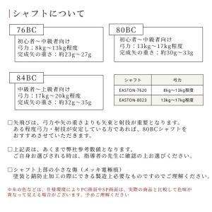 弓道 ミズノ カーボン矢 黒手羽 WENEW ...の詳細画像2