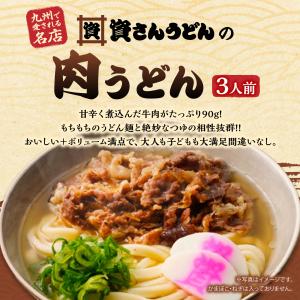 資さんうどん 肉うどん (3人前) 冷凍うどん...の詳細画像1