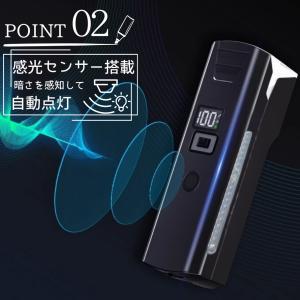 自転車ライト 防水 明るい USB充電 自動点...の詳細画像4