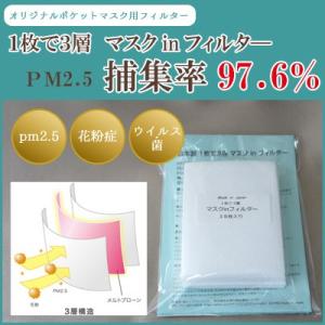 1枚で３層マスクinフィルター　信頼の日本製　３サイズ、小、大、特大