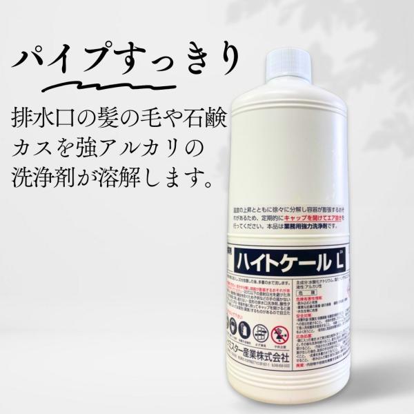 排水口 詰まり 悪臭 ハイトケールL 1kg パイプクリーナー キッチン 浴室 配管洗浄剤 ケミスタ...