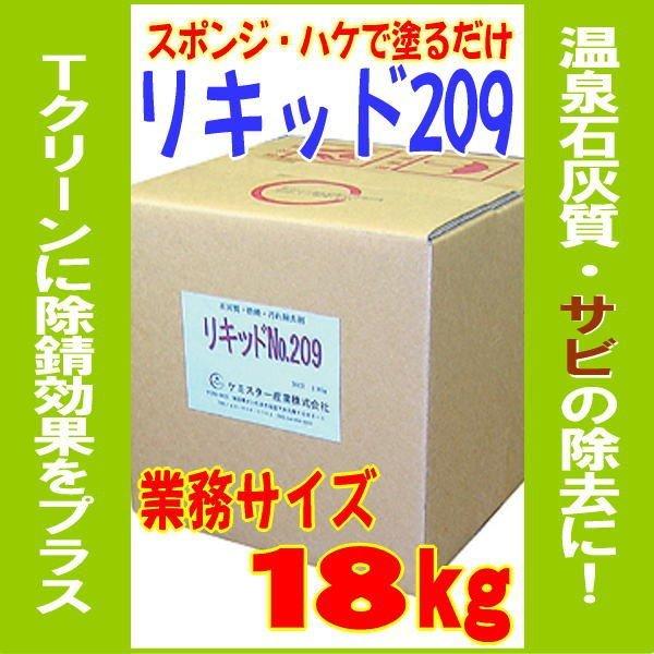 温泉石灰質・錆除去剤 リキッド２０９ １８ｋｇ ケミスター産業