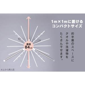 室内物干し 洗濯物干し パラソルハンガー 2段...の詳細画像2