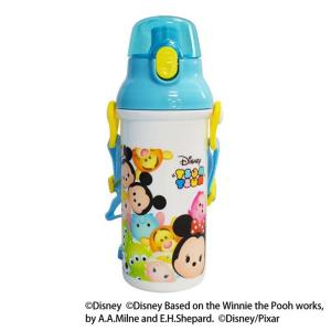 (disney_y)  食洗機対応  直飲みプラスチックワンタッチボトル  ツムツム  480ml  PSB5SAN  スケーター  新生活｜sukusuku