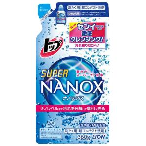 トップ  スーパーナノックス  洗濯洗剤  液体  つめかえ用  360g  ライオン  新生活｜sukusuku