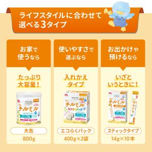 粉ミルク 12個セット 森永 チルミル エコら...の詳細画像4