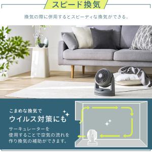 サーキュレーター アイリスオーヤマ 静音 洗え...の詳細画像5