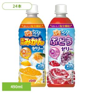 ダイドー ぷるシャリ 熱中症 ぷるシャリ 温州みかんゼリー／ぶどうゼリー×24本 ダイドードリンコ