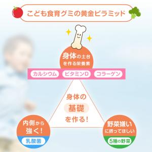 こども食育グミ 1袋60粒 幼児 成長 発育 ...の詳細画像3