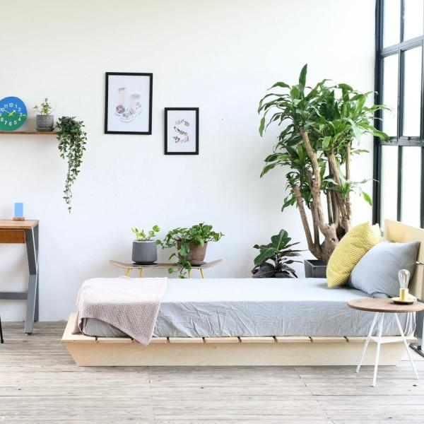 ラフトベッド クイーン bed ベッド アイアン 無垢板 ベッド ベッドフレーム おしゃれ シンプル...