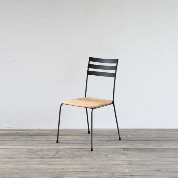ベーシックチェア ウッドシート サイズオーダー おしゃれ 北欧 モダン インテリア アイアン アイア...