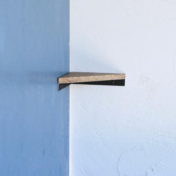 ウッドトップ コーナーシェルフ 【S M L】| SULK 国産 コーナーラック ウォールラック 棚...