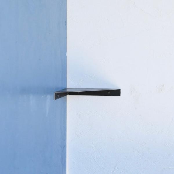 スチールトップ コーナーシェルフ 【S M L】| SULK 国産 コーナーラック ウォールラック ...