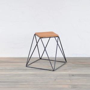 20,800円〜】トラぺゾイドスツール ハイ High アイアン ウッド