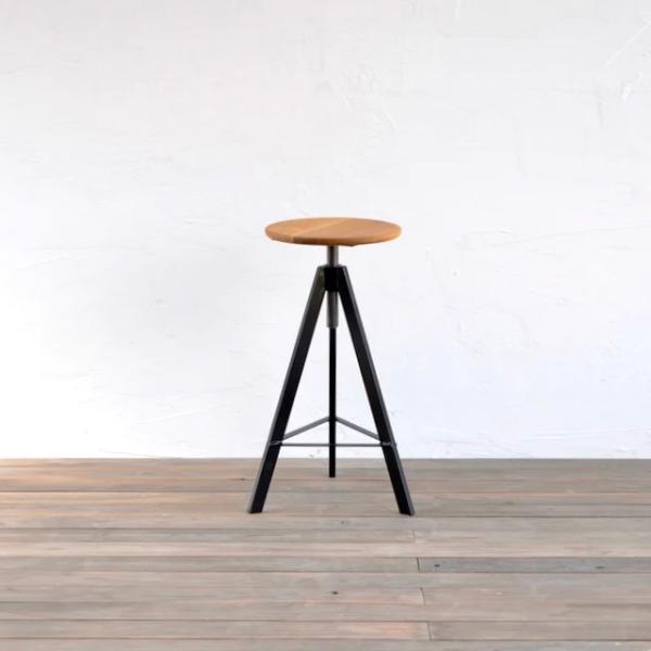 【26,800円〜】トライポッド スツール ハイ High サイズオーダー可 インテリア アイアン ...