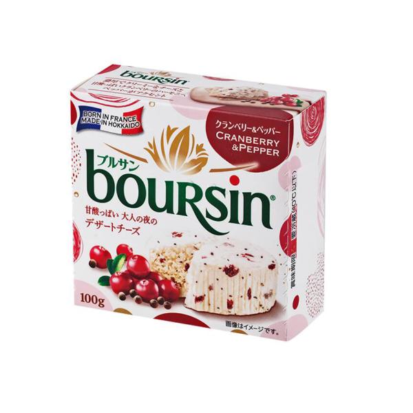 【チーズ】冷蔵　ブルサン　クランベリー＆ ペッパー 100g (00400403)