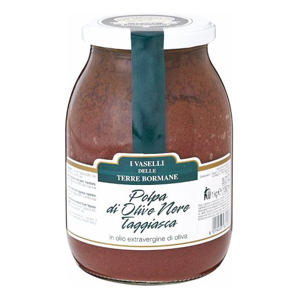 テッレ・ボルマーネ　ブラックオリーブペースト　タッジャスカ　ペースト995g (013101201)