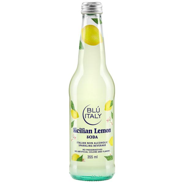【BLU ITALY】シチリアンレモンソーダ 355ml x 12本ケース販売(416000001-...
