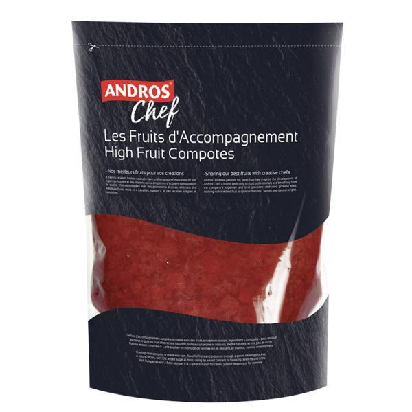 【Andros Chef】アンドロスシェフ 冷凍ハイフルーツコンポート　フレーズ 1kgs (595...