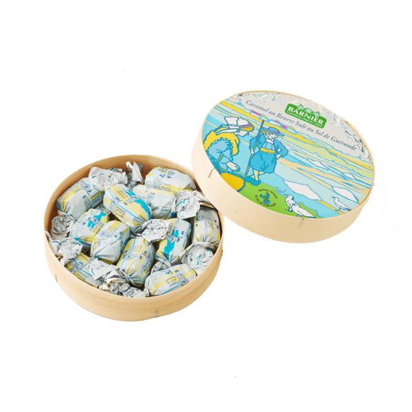 【ブルターニュ産】Bonbons Barnier 塩バターキャラメル 丸箱入り 2個セット(BR10...