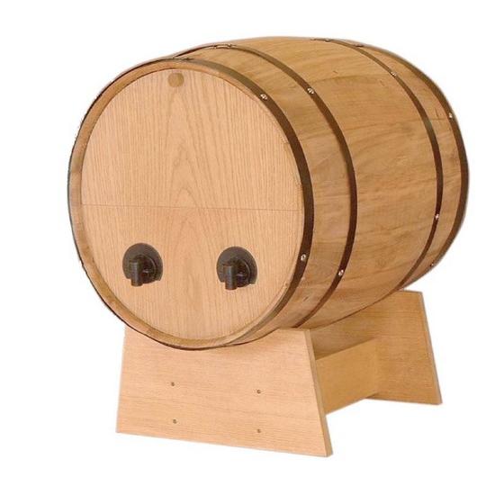 【ワイン樽】（オークバレル樽）ボックス・ワインサーバー横型2個用（BS-03）