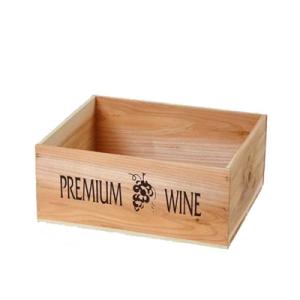 【ワイン陳列用木箱】最大5本x2段の10本入る木箱（2箱で860mm）(G02634-4)