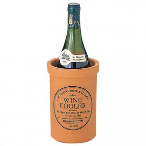 【テラコッタ】ワインクーラー【1本用】(G02903)★送料￥1,100-申し受けます
