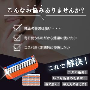 互換品 ジレット替刃 ジレット フュージョン ...の詳細画像4