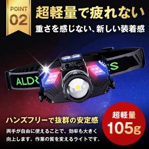 ヘッドライト 充電式 LED 最強ルーメン 5...の詳細画像5