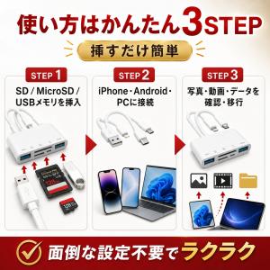 SDカードリーダー iPhone iPad i...の詳細画像5