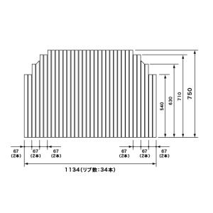 【フタ】 パナソニック 風呂フタ ＦＲＰ腰掛浴槽１２１６用巻フタ・フック無 サイズ 1134×750 両端段付型｜suma-colle