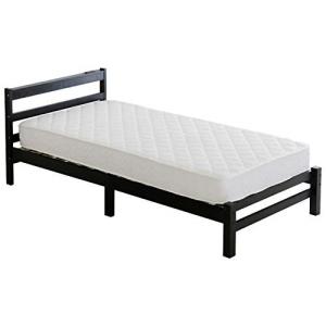 マットレス付きベッド シングルベッド  激安 ポケットコイルマットレス 北欧風 天然パイン無垢材使用