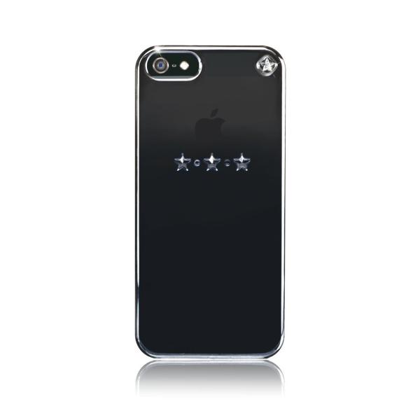 スマホケース カバー iPhoneSE(第一世代) 5 5s  スワロフスキー ブラック 黒  SW...