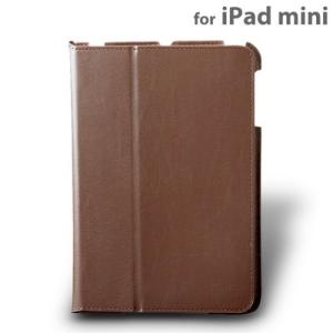 タブレットケース カバー iPad mini AViiQ ブラウン 茶色 合成皮革 PU レザー AViiQ [Apple(SoftBank/au) iPad mini専用] Slim Case for iPad mini ケース Brown