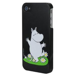 スマホケース カバー iPhone4 4s Moomin ブラック 黒 ジャケット ムーミン iPh...