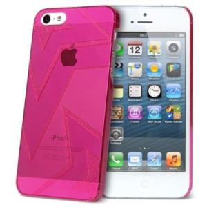 スマホケース カバー iPhoneSE(第一世代) 5 5s AViiQ レッド 赤  ポリカーボネート ハード Star 5 Crystal Case Magenta マゼンタ AV-I5ST-CTMJ